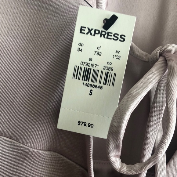 Express Satin High Slit Maxi Dress - Picture 4 of 6